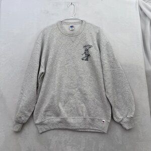 Vintage Russell Sweatshirt Mens XL Gray Good O Boy Fleece Pullover 90s USA